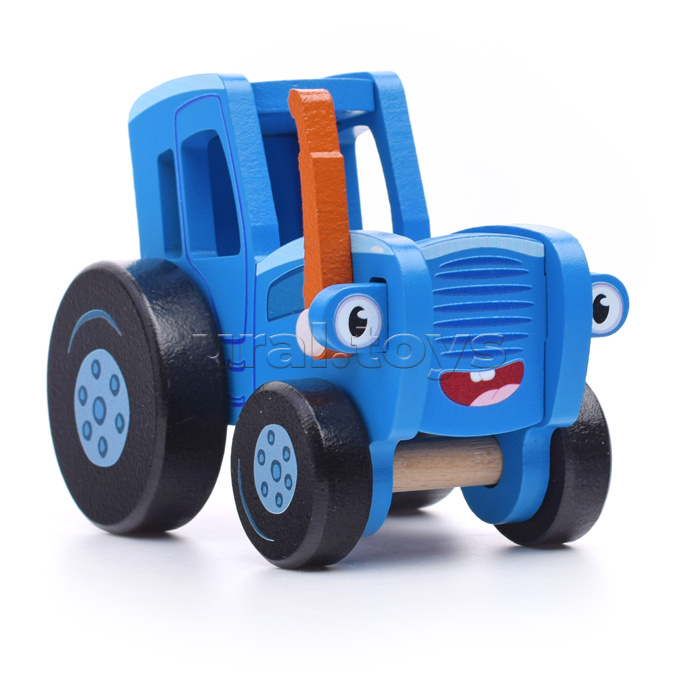 Объемная каталка "Синий Трактор" 12 см, пакет