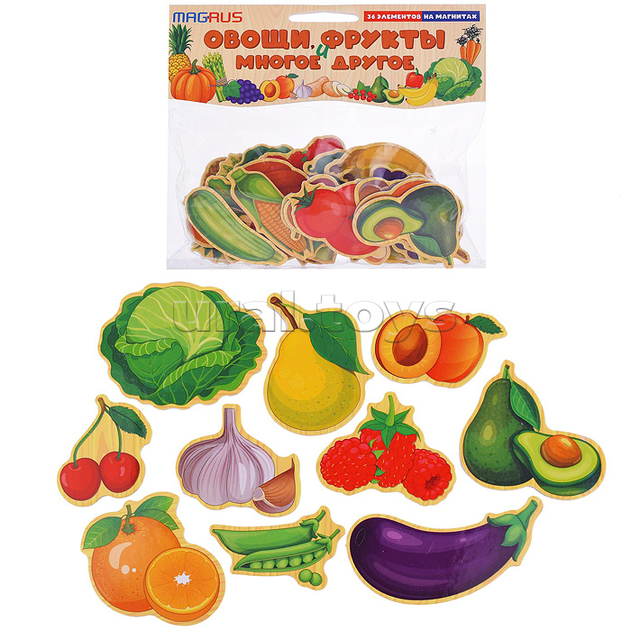 Овощи и фрукты, а также ягоды, грибы и орехи. Игра на магнитах
