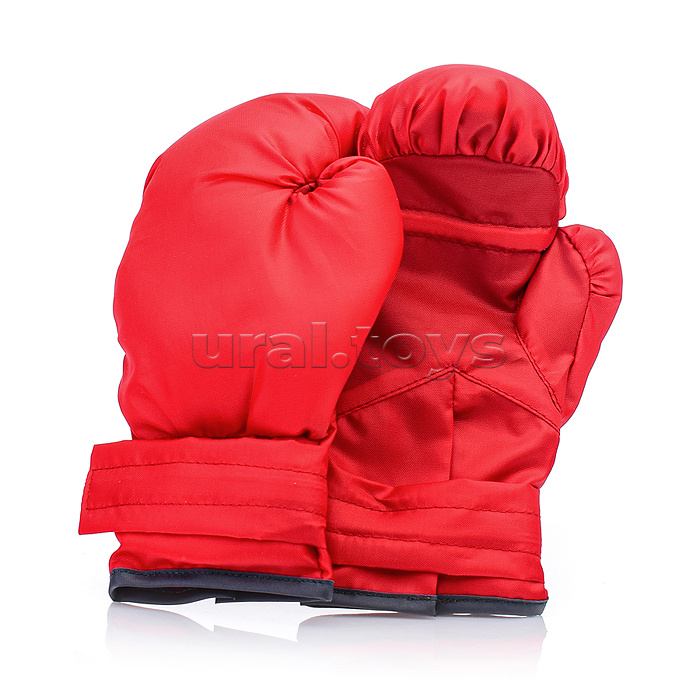 Набор для бокса: груша 50см х Ø20см. с перчатками. Цвет красный-желтый,оксфорд, серия "BOOM!"