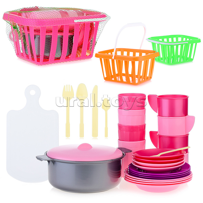 Набор детской посуды Пикник 39 предметов