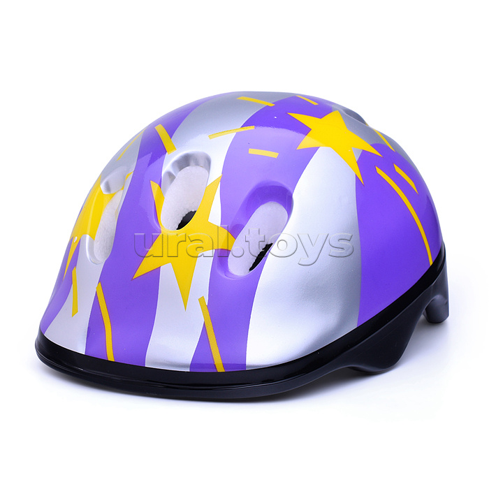 Защитный шлем для детей "Звезды" фиолетовый