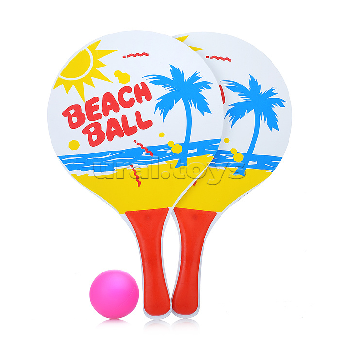 Набор детских ракеток "Beach ball" в сетке