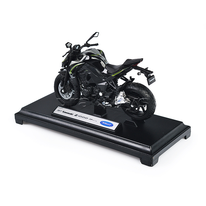 Мотоцикл 1:18 Kawasaki Z1000 R 2017, черный