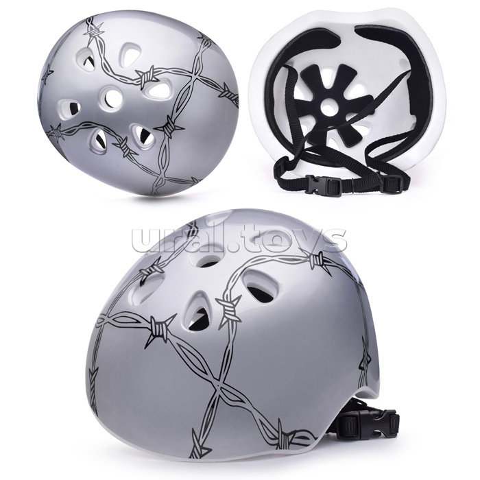 Защитный шлем (цвет серебряный)