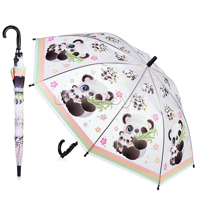 Зонт детский "Панда и малыш" 50 см