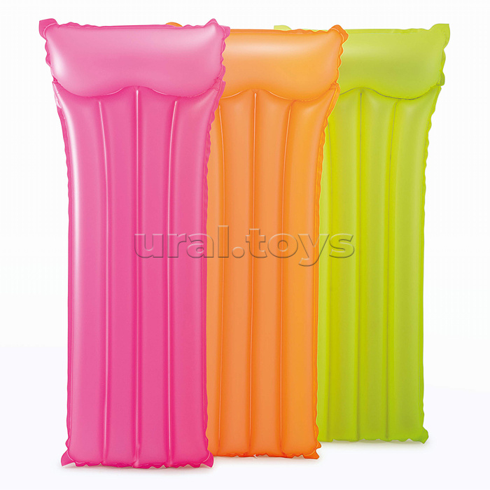 Неоновые воздушные матрасы с перламутровым блеском, 3 цвета, 59717EU INTEX