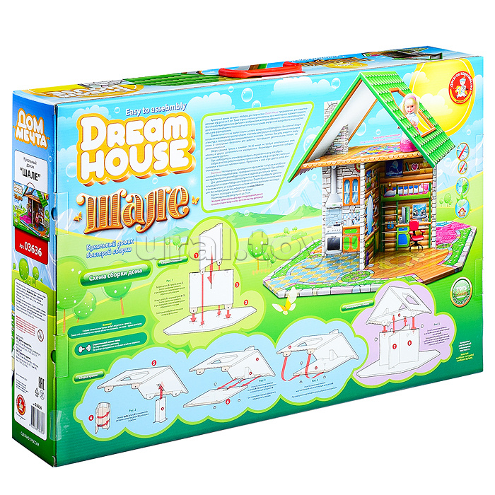 Кукольный домик быстрой сборки "DREAM HOUSE. Шале"