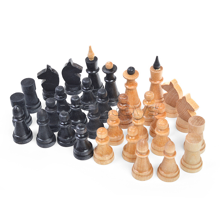 Шахматные фигуры обиходные деревянные "Объедовские" в пакете