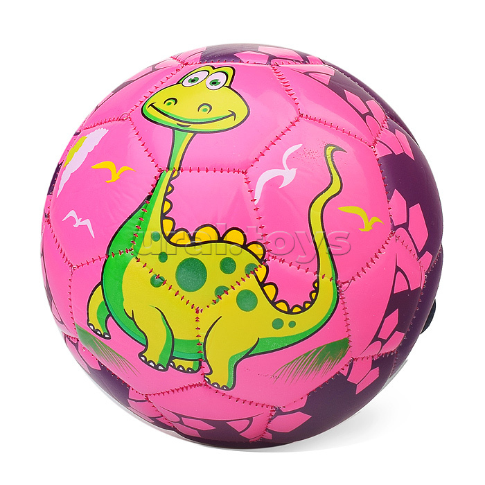 Мяч футбольный "Динозаврики" PU, размер 2, 100 г