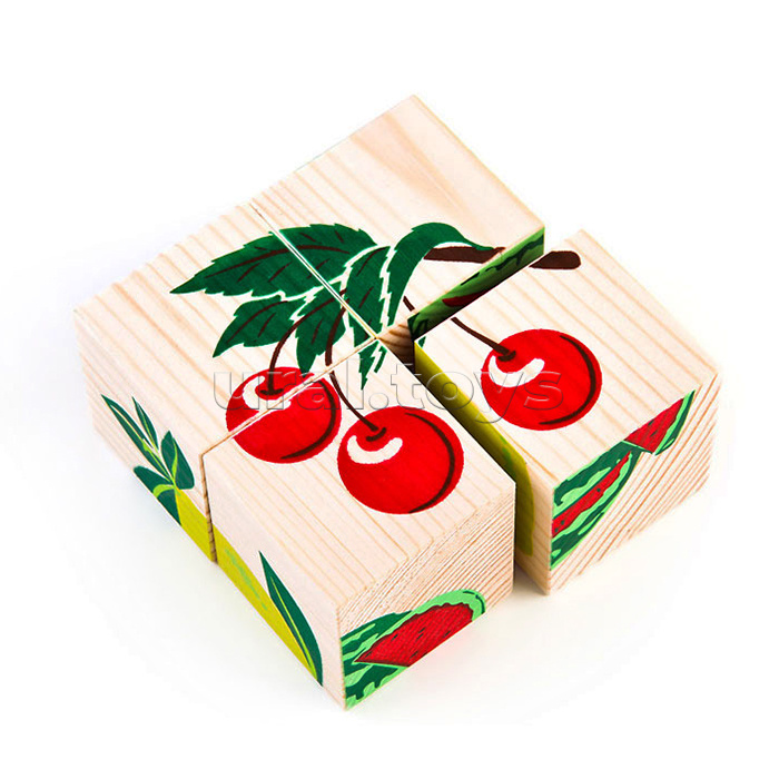 Кубики "Фрукты-ягоды" (4)