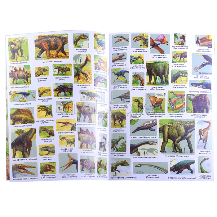 Атлас Мира с наклейками. Динозавры. 21х29,7 см. 16 стр.
