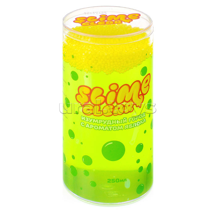 Игрушка Clear-slime "Изумрудный город" с ароматом  яблока, 250 гр