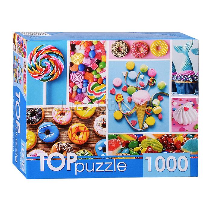 Пазлы 1000 TOPpuzzle "Любимые сладости"