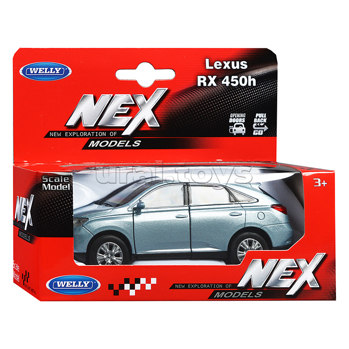 Машинка 1:38 Lexus RX 450h, пруж. мех., цвет в асс.