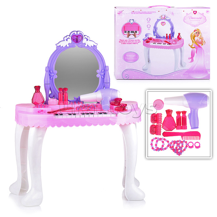 Игровой набор стилист "Туалетный столик-пианино. Маленькая леди" (свет, звук) в коробке