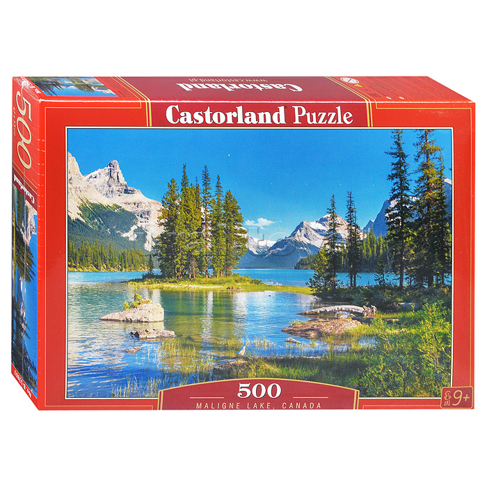 Пазлы 500 "Озеро Малайн, Канада"