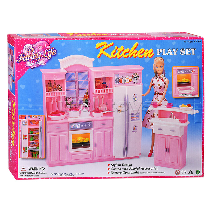 Набор мебели для кукол "Кухня" в коробке
