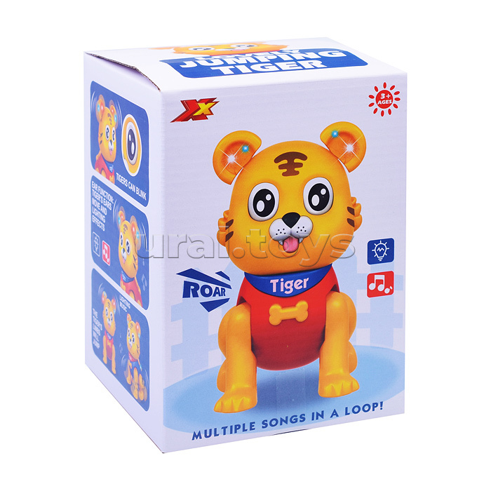 Интерактивная игрушка "Тигр" на батарейках, в коробке