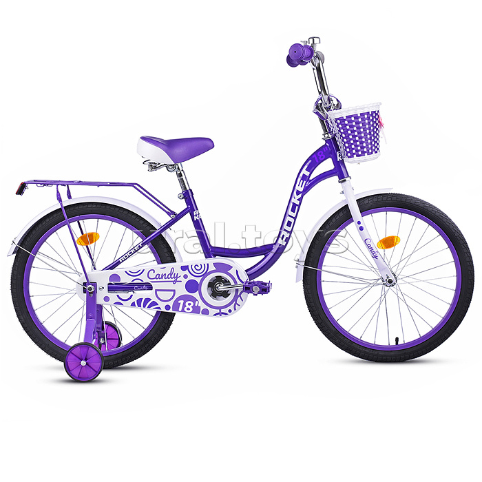 Велосипед 18" Rocket Candy, цвет фиолетовый