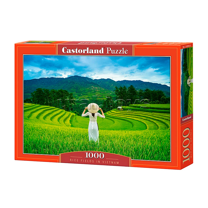 Пазлы 1000 "Рисовые поля во Вьетнаме"