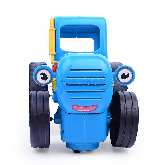 Каталка-сказочник "Синий трактор" 5е колесо, в коробке