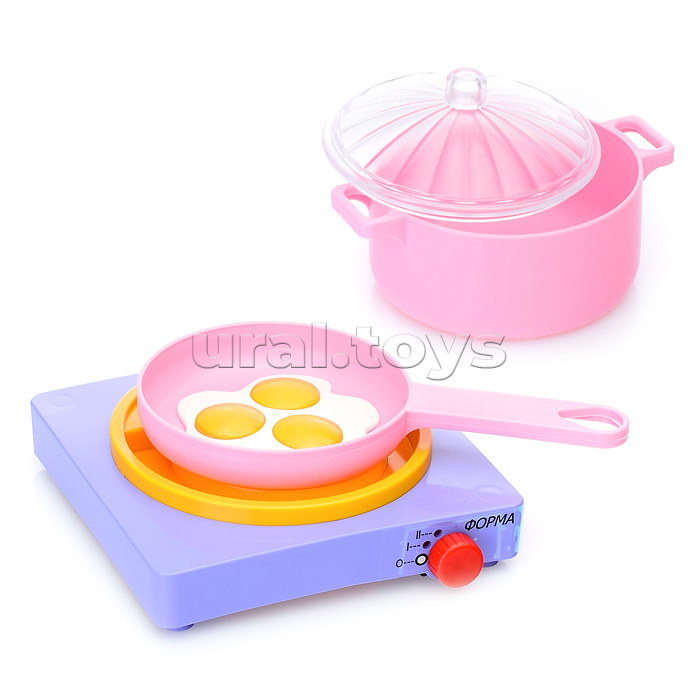 Набор посуды с плитой "Летний" (Для любимой дочки)