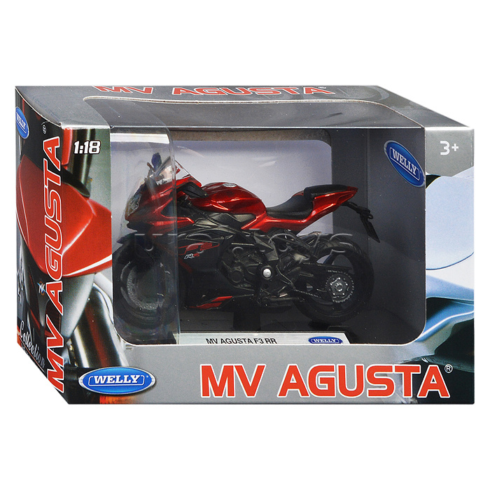 Мотоцикл 1:18 MV Agusta F3RR, красный